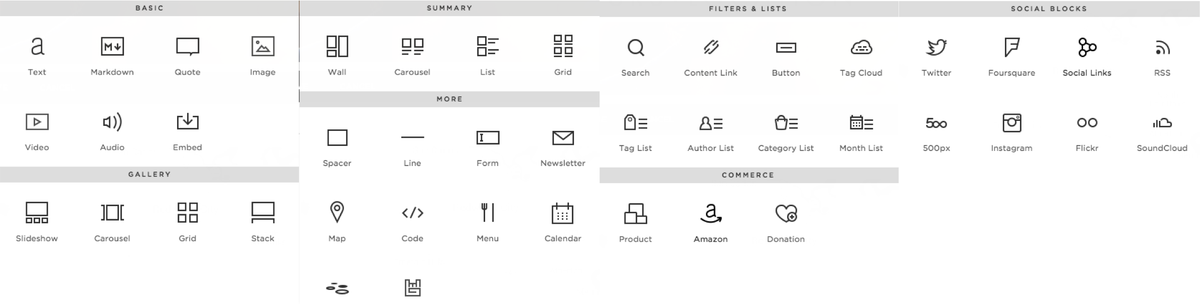 Screenshot of the squarespace.com customization options page